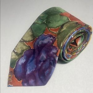 Vintage 80s Men’s Tie  by Wembley Funky Abstract Floral like design